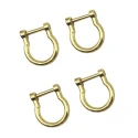 Ganci ad anello con vite colore oro per i manici delle borse