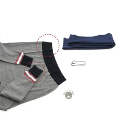 Cotton ribbing, ideal for revamping summer and winter garments, measuring 80 cm x 8 cm - 230042 Usit