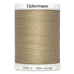 Filo per cucire Gutermann colore 215 Beige Caffelatte spola da 1000m