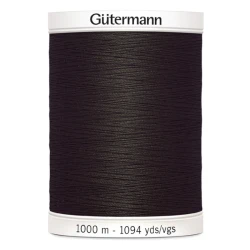 Filo per cucire Gutermann colore 697 Marrone Moka spola da 1000m