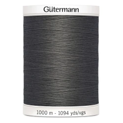 Filo per cucire Gutermann colore 702 Grigio Fumo spola da 1000m