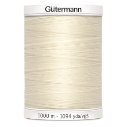 Gutermann all-purpose thread 802 Ecru 1000m spool