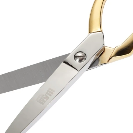 Tailor's and cutter's scissors with gold handle and 8" (20 cm) steel blades - Gold Edition - 610565 Prym
