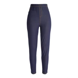 Winter fleece jeggings with denim jeans effect 2