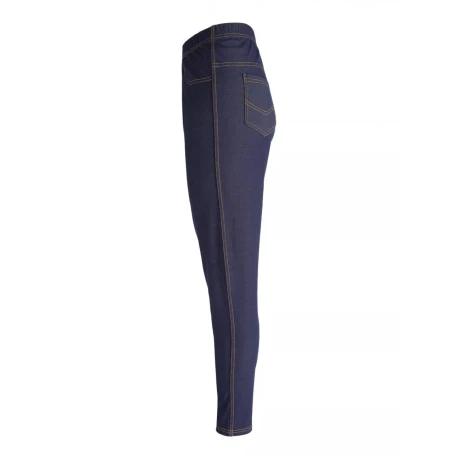 Winter fleece jeggings with denim jeans effect