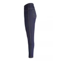 Winter fleece jeggings with denim jeans effect