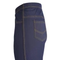 Winter fleece jeggings with denim jeans effect