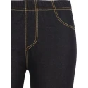 Winter fleece jeggings with denim jeans effect
