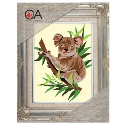 Kit Mezzopunto koala su albero - set completo di ago e fili by Collection D'Art 2
