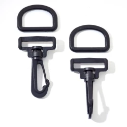 30mm plastic swivel snap hook with ring (2 pieces) - 417940 Prym