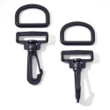 30mm plastic swivel snap hook with ring (2 pieces) - 417940 Prym