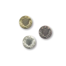 Bottoni per Jeans piccoli 14mm di ricambio con disegno alloro