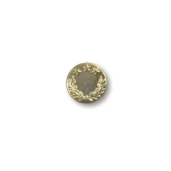 Large 17 mm Jeans buttons with laurel design 2