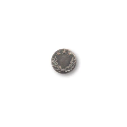 Replacement small 14 mm jeans buttons with laurel design 2