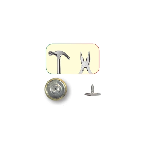 Bottoni per Jeans piccoli 14mm di ricambio con disegno alloro