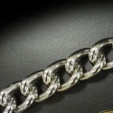 Aluminium chain with plain link 15mm silver colour