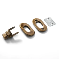 Chiusura girevole per borse fatte a mano in colore bronzo - 417881 Prym
