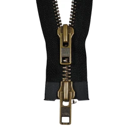 Metal zip 100cm double slider divisible (Zip)