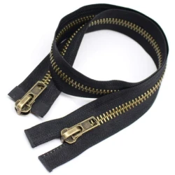 Cerniera Lampo in metallo 100cm doppio cursore divisibile (Zip) 2