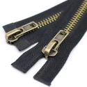 Metal zip 100cm double slider divisible (Zip)