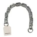 Large plastic chain bag handle with metallic effect 40cm