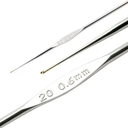 Crochet hook for cotton Crochet Tulip made of steel with flat centre 2
