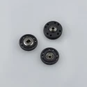 Bottoni Automatici decorativi in metallo e nylon nero opaco - FF507 Benox