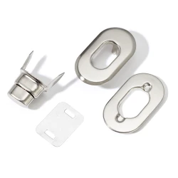 Swivel clasp for handmade bags in silver colour - 417880 Prym
