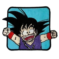 Dragon Ball Goku bambino applicazione patch ricamata e termoadesiva