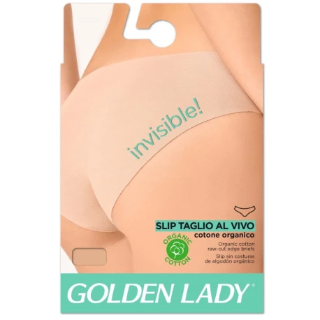 Raw cut organic cotton briefs - Golden lady