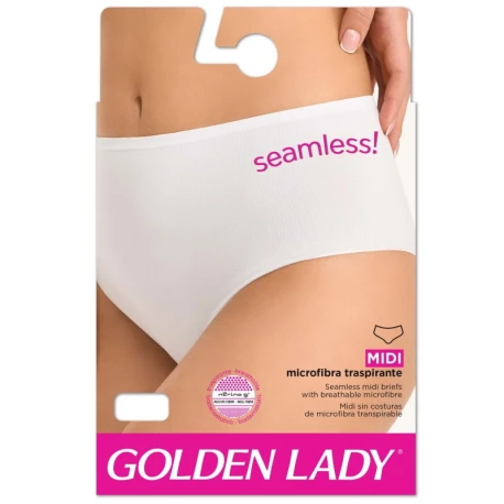 Slip mutanda donna a fianco alto NATURAL EFFECT in microfibra Nerino G. - Golden Lady