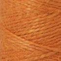 Natural jute yarn for bags and accessories in 100 g spools. Orange colour - Mondial Lane
