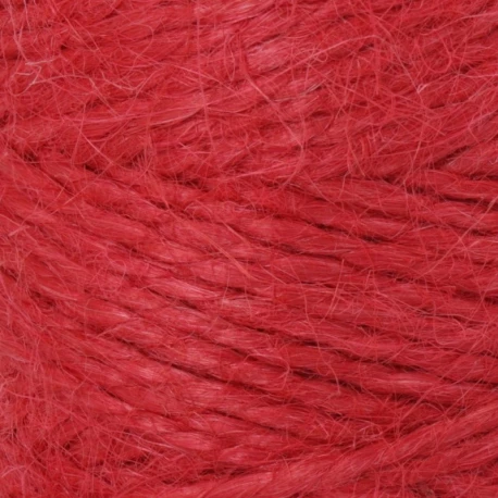 Juta Naturale filato per borse e accessori in rocchetta da 100gr. colore rosso fragola - Mondial Lane