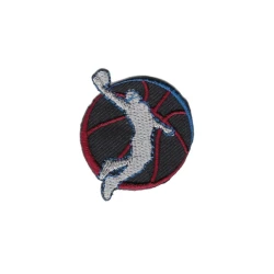 Basketball simil Jordan patch piccola ricamata e termoadesiva - Modidea 2