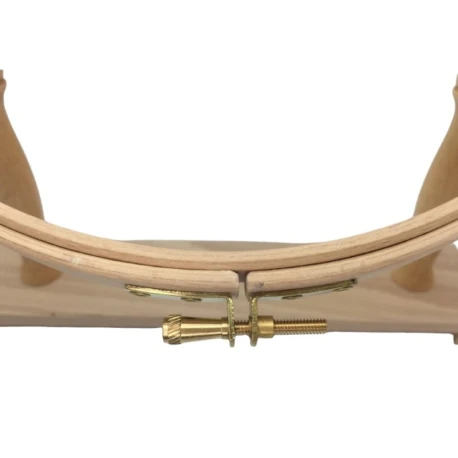 Telaio da ricamo in legno circolare con base da tavolo cm 22