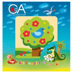 Flowering Tree Half-Stitch Kit - complete set with needle and threads 1052K by Collection D'Art