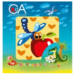 Kit Mezzopunto Libellula golosa - set completo di ago e fili 1049K by Collection D'Art