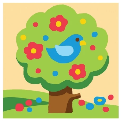 Flowering Tree Half-Stitch Kit - complete set with needle and threads 1052K by Collection D'Art