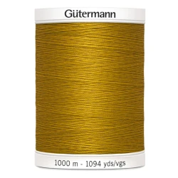 Filo per cucire Gutermann colore 412 Giallo Mostarda spola da 1000m