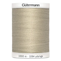Filo per cucire Gutermann colore 722 Beige Trench spola da 1000m