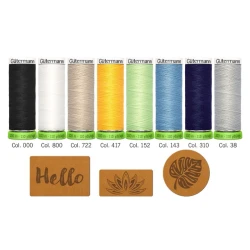 Set 8 Fili per cucire a mano e a macchina rPET in 100% poliestere riciclato ecosostenibile - 734588 Gutermann 2