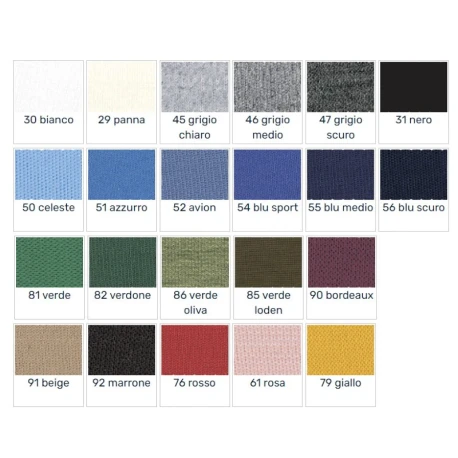 Toppe Mini in maglina Jersey termoadesive ideali per bambini - Tabella Colori - 230010 Usit