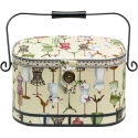 Large vintage pattern sewing basket with 1950s dressmaker's mannequins - 612250 Prym