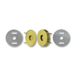 20mm magnetic bag closure in silver, gold & bronze 2