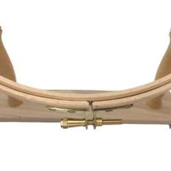 Telaio da ricamo in legno circolare con base da tavolo cm 25 2
