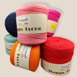 Fettuccia in Cotone Happy Lycra per borse Fashion Bag all'uncinetto rocca da 700gr - Miss Tricot Filati