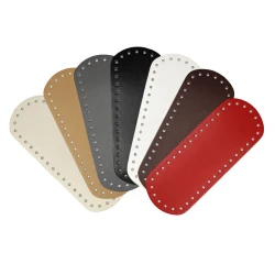 Fondi ovali piccoli in eco pelle per borsa - 21cm x 8cm - Mas