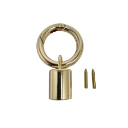 Terminals for making large bag handles with round gold snap hook - MA205 MAS