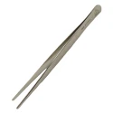 Steel sewing tweezers for thread retrieval & stitch removal