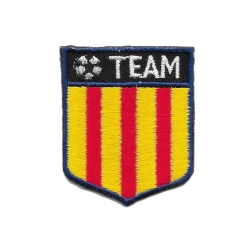 Scudetto Giallorosso embroidered iron-on crest patch